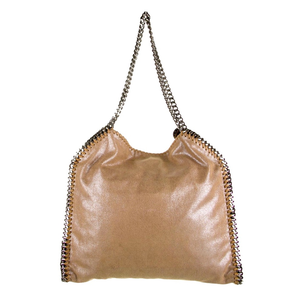 Stella McCartney Beige Chain-Trim Shoulder Bag